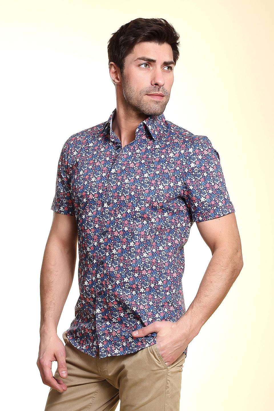 Рубашка Olymp с цветочным принтом