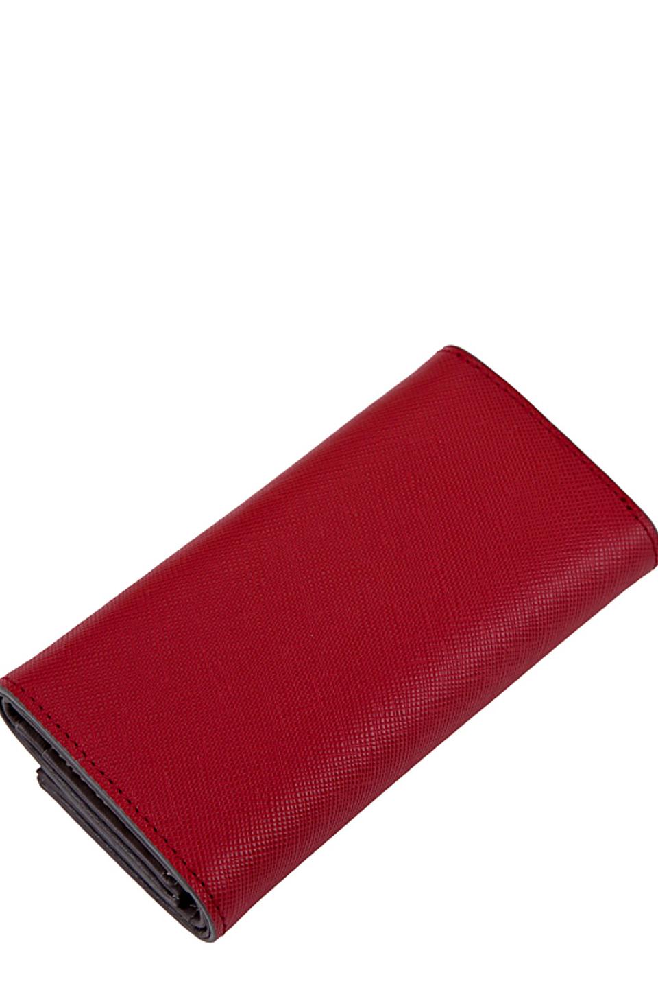 Ключница ELEGANZZA из кожи, красного цвета, с логотипом