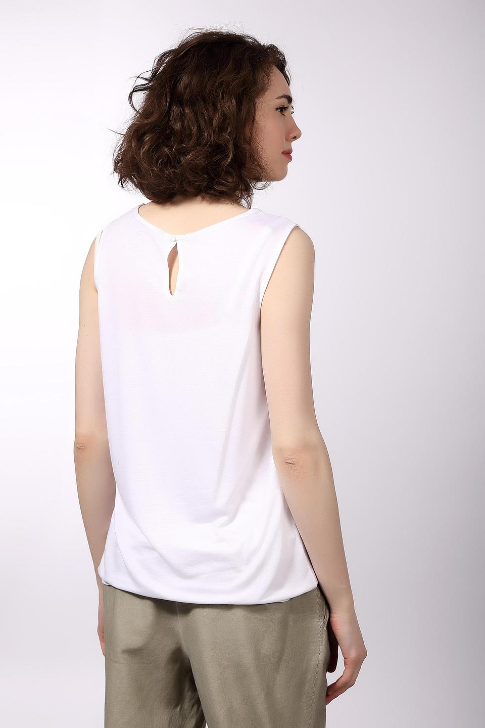 Топ Tom Tailor белый с вырезом