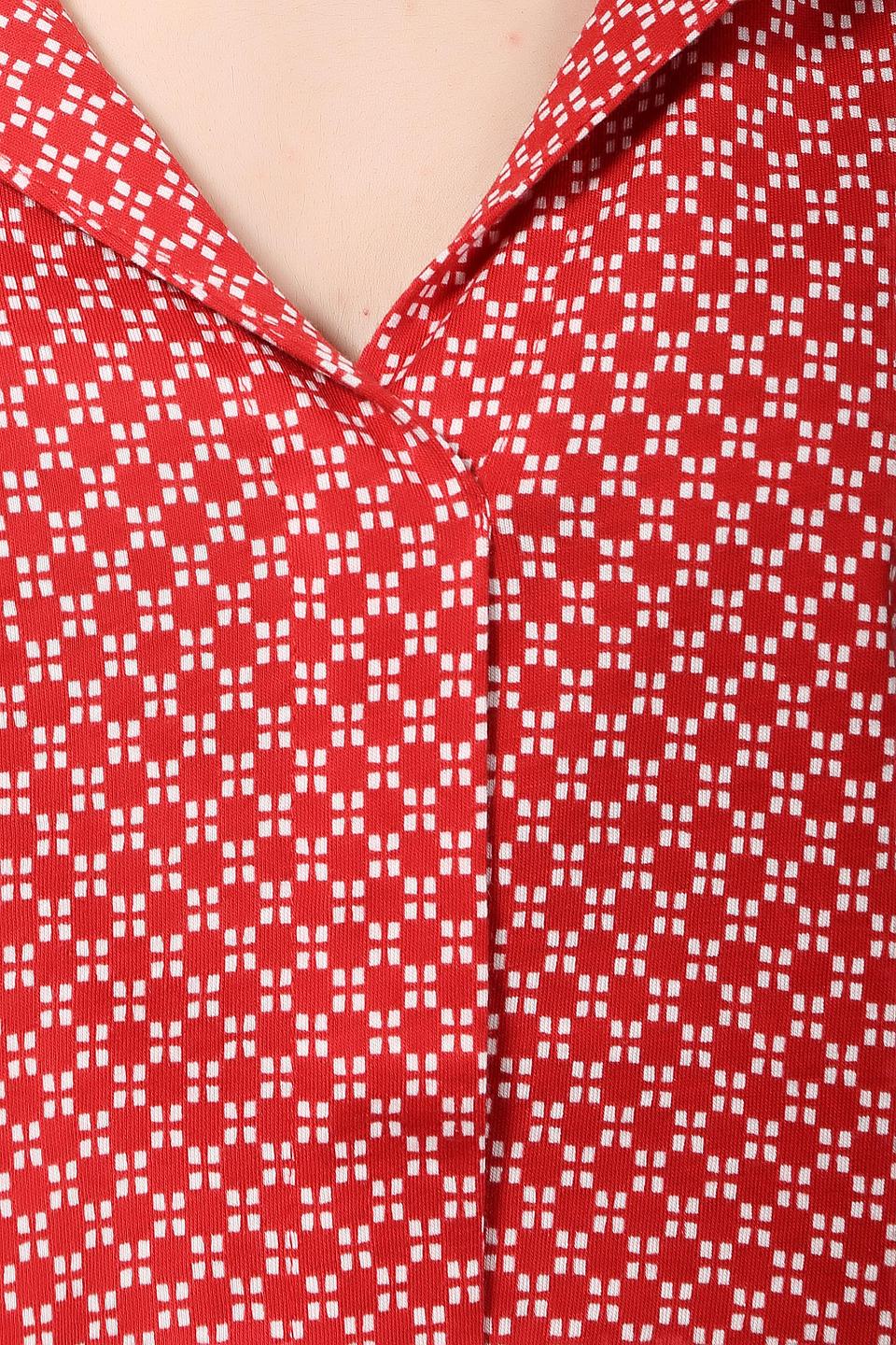 Блуза Tom Tailor в красный принт