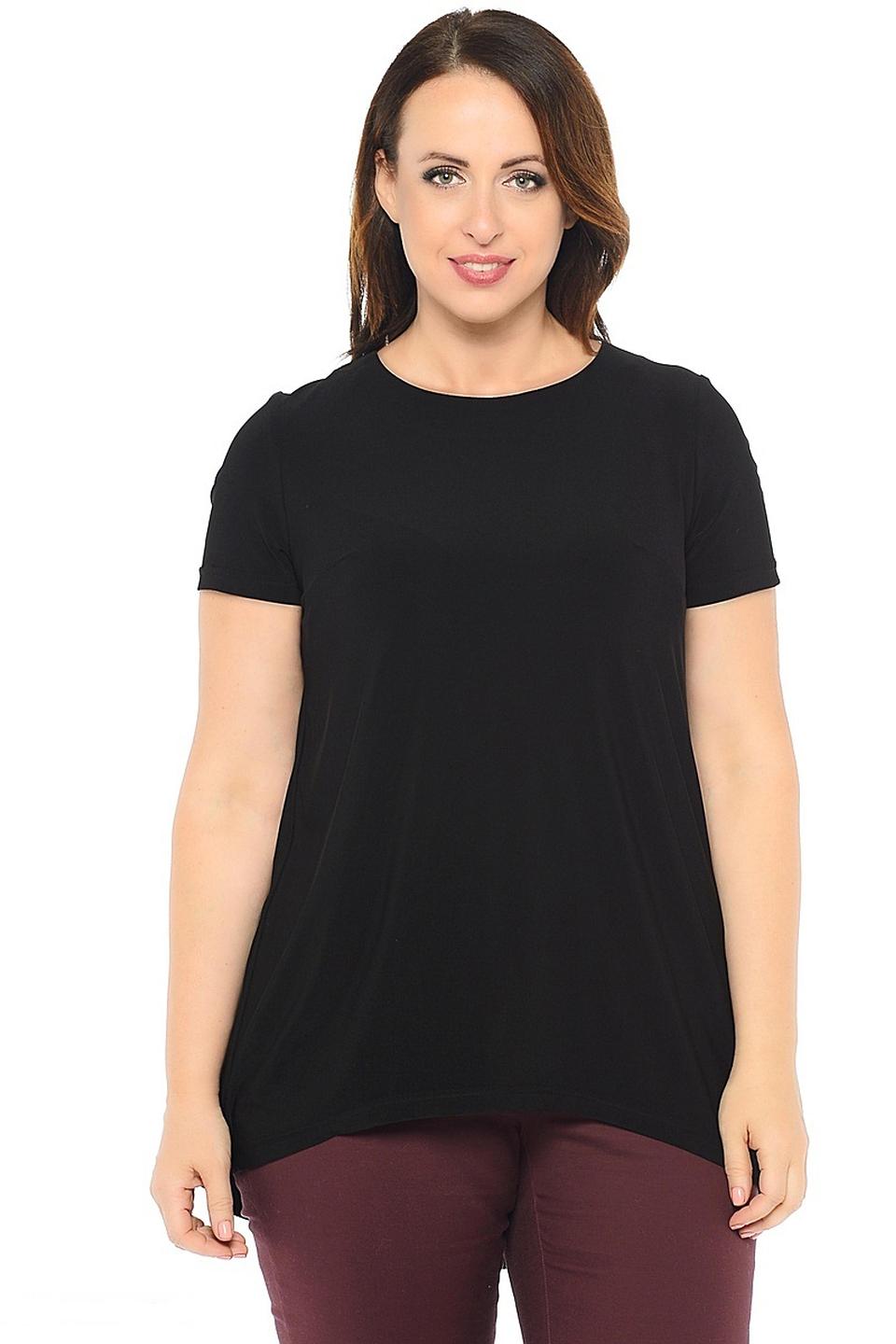 Блуза Milton чёрная с асимметричным низом