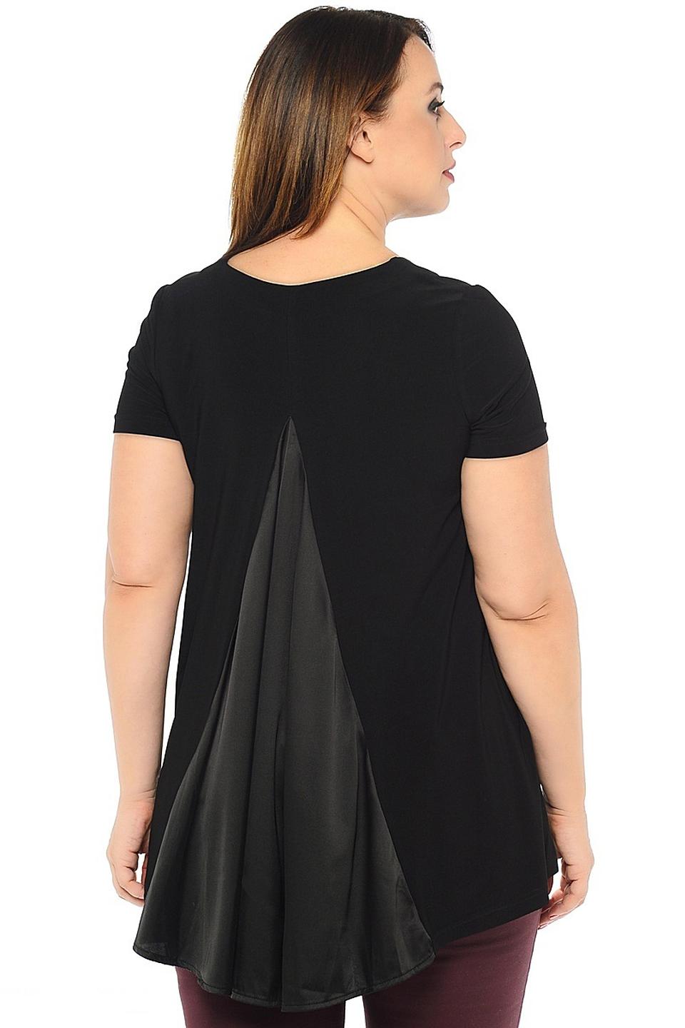 Блуза Milton чёрная с асимметричным низом