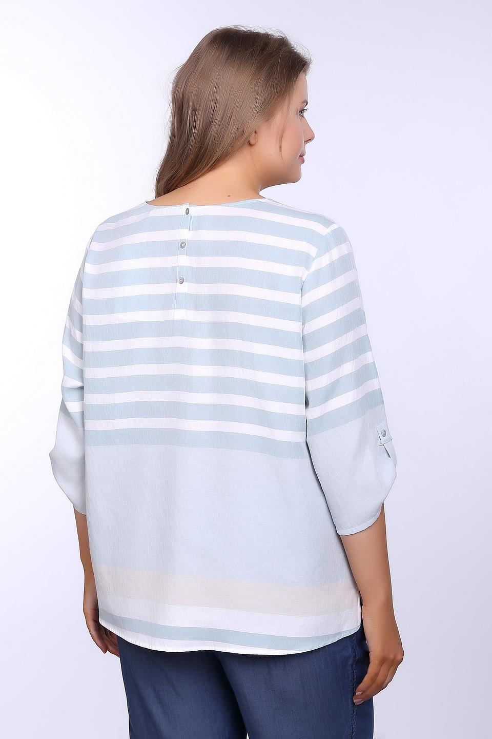 Блуза Via Appia в полоску голубую