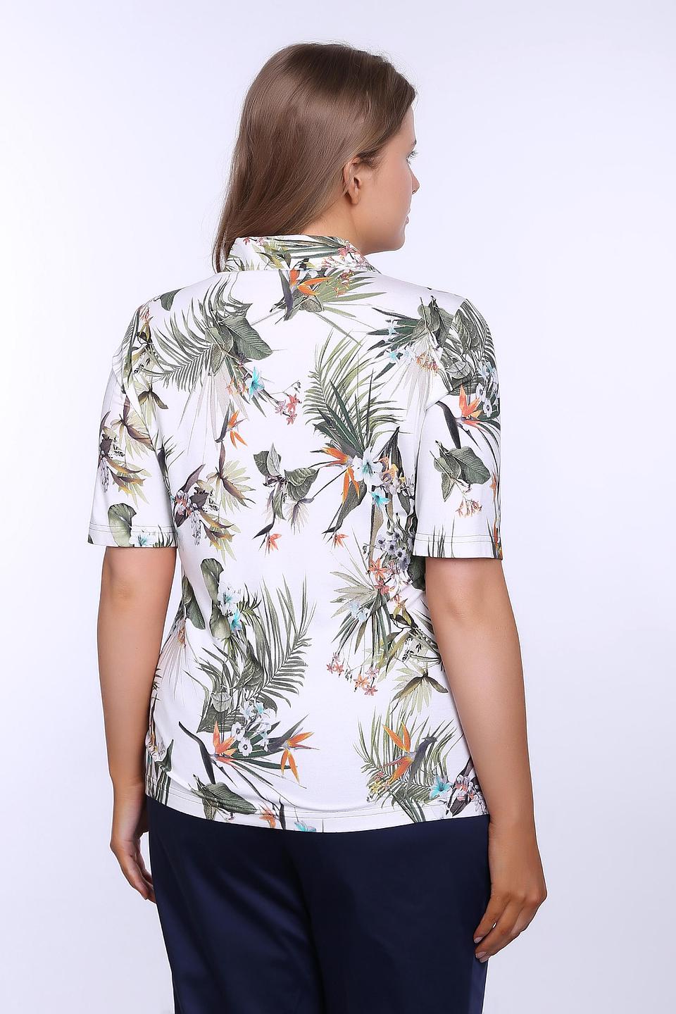 Блуза Erfo с тропическим принтом