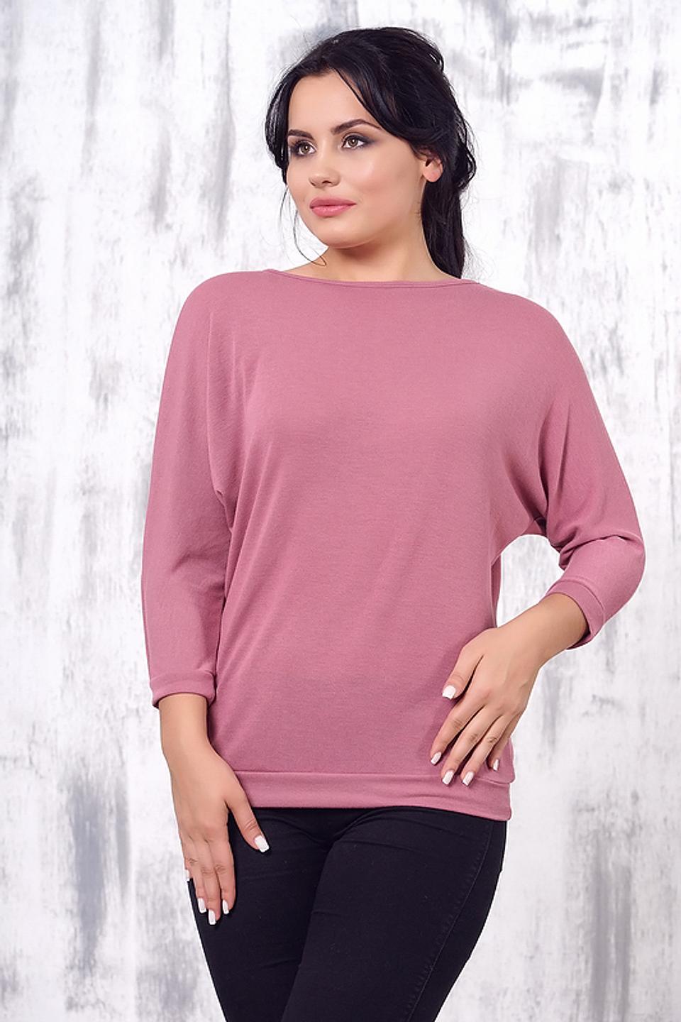 Блуза VAY с рукавом-фонариком пудрово-розовый