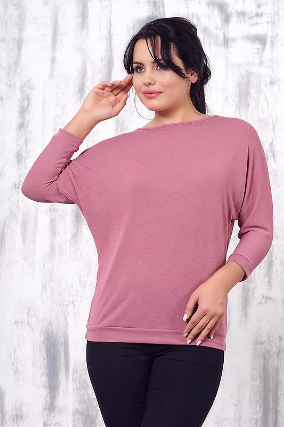 Блуза VAY с рукавом-фонариком пудрово-розовый