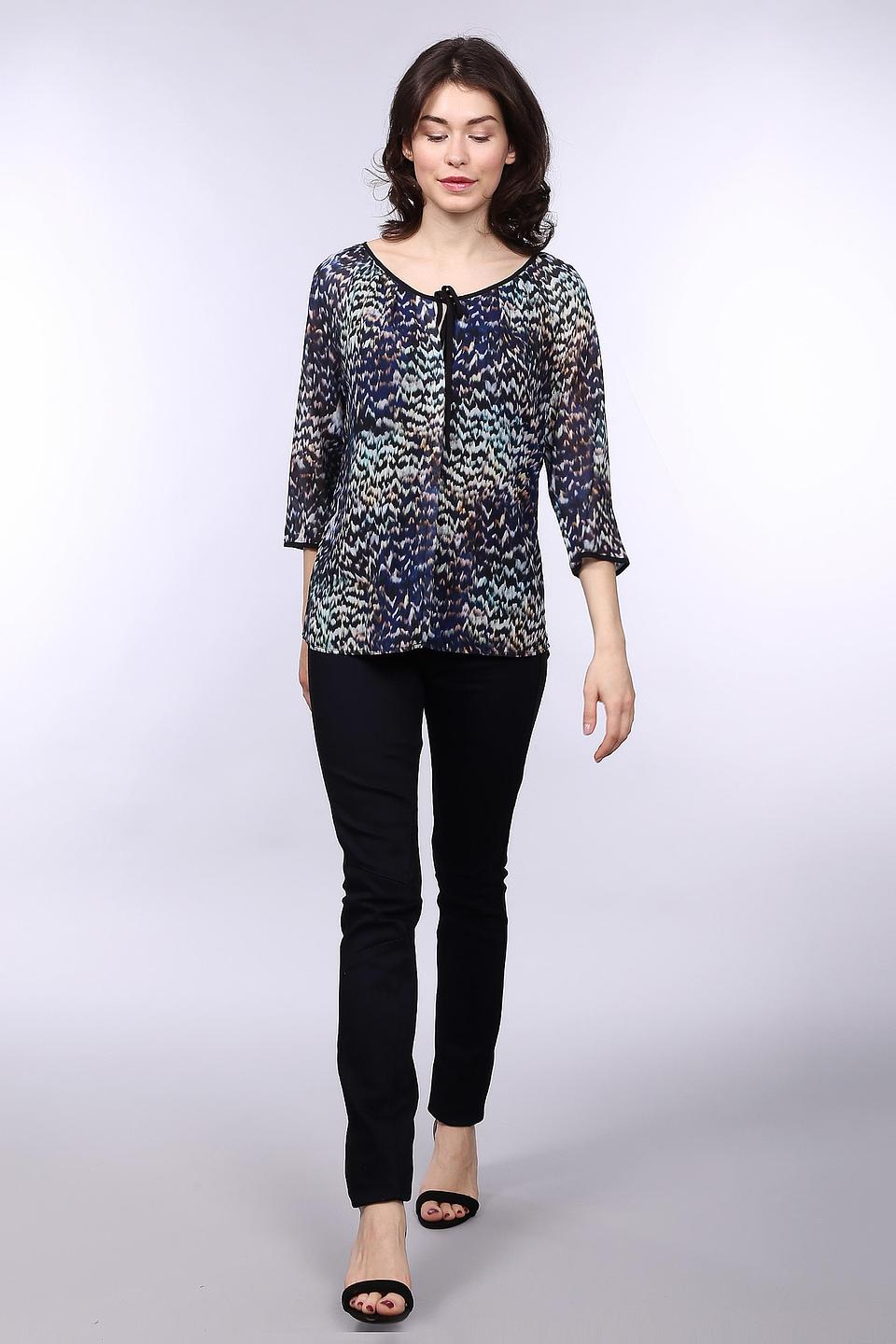 Блуза Comma с завязками и принтом