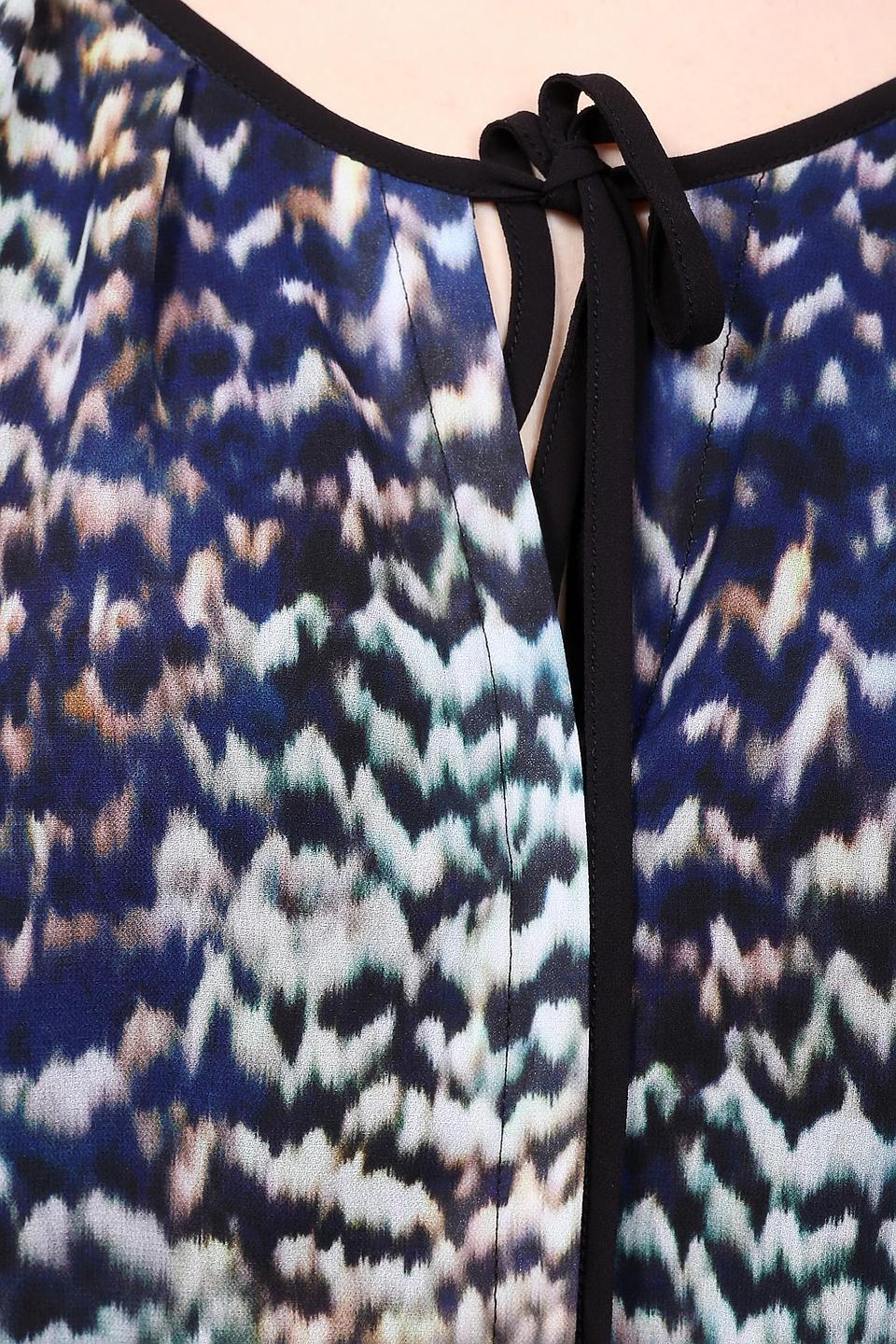 Блуза Comma с завязками и принтом