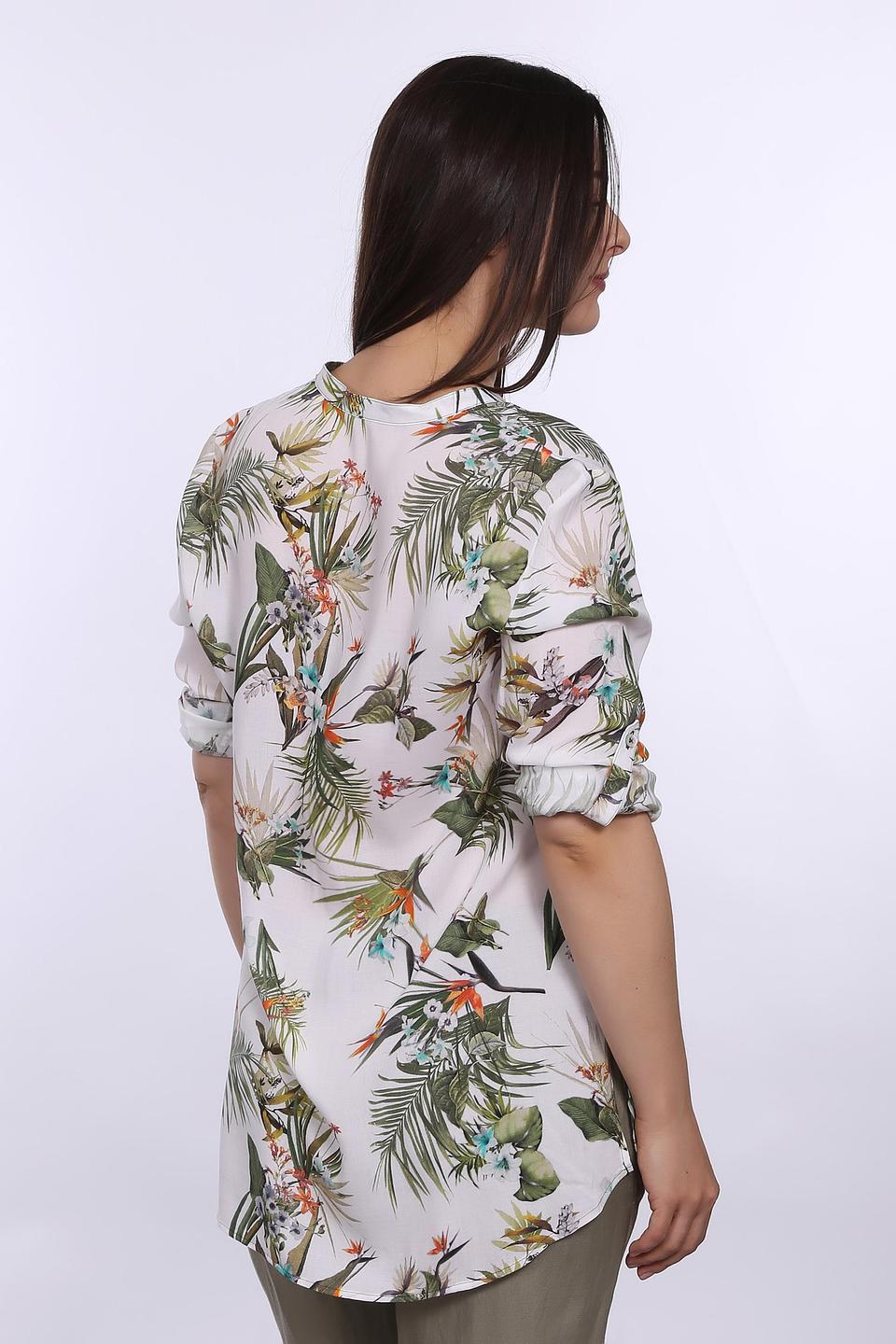 Блуза Erfo с тропическим принтом