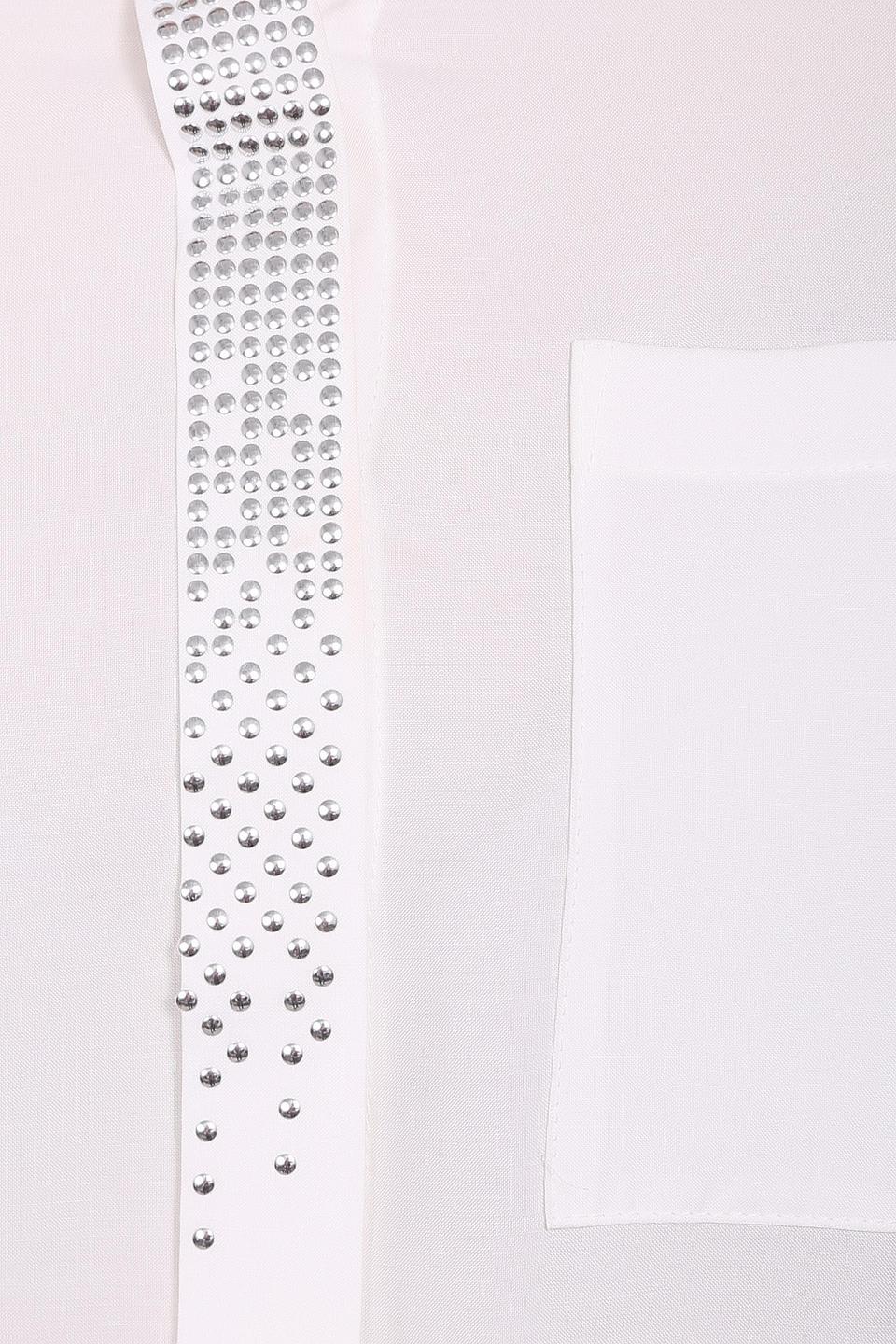 Блуза Taifun белая со стразами