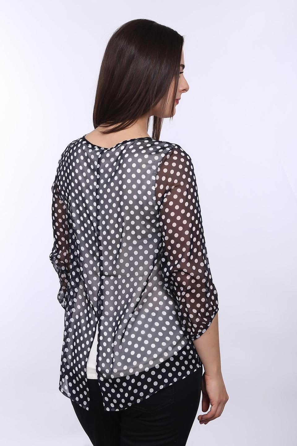 Блуза Comma в горошек