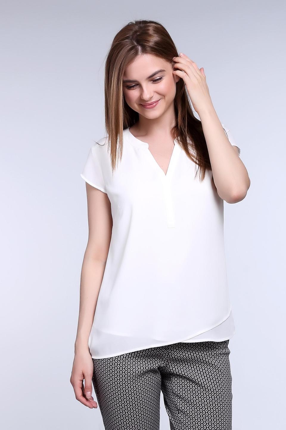 Блузка Comma белая женская