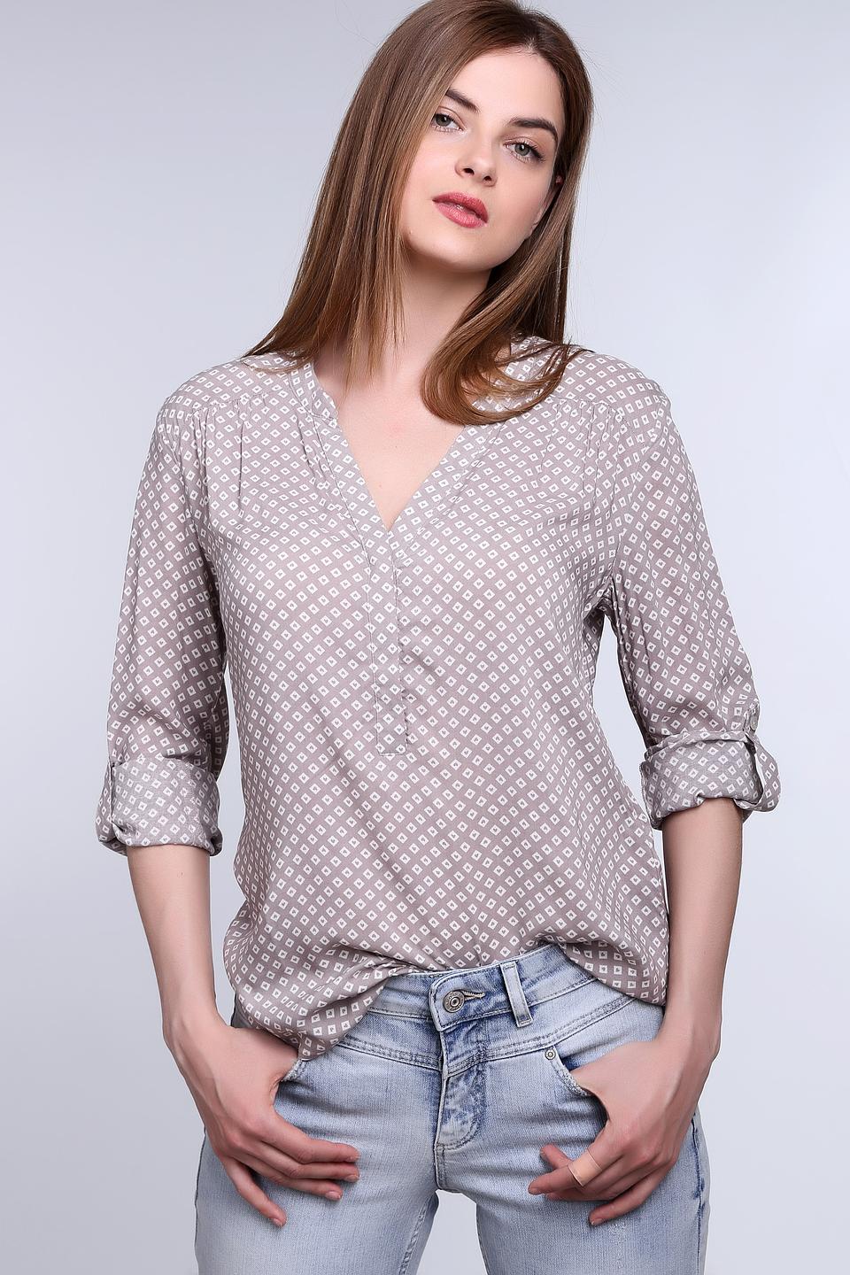 Блуза Taifun с геометрическим принтом