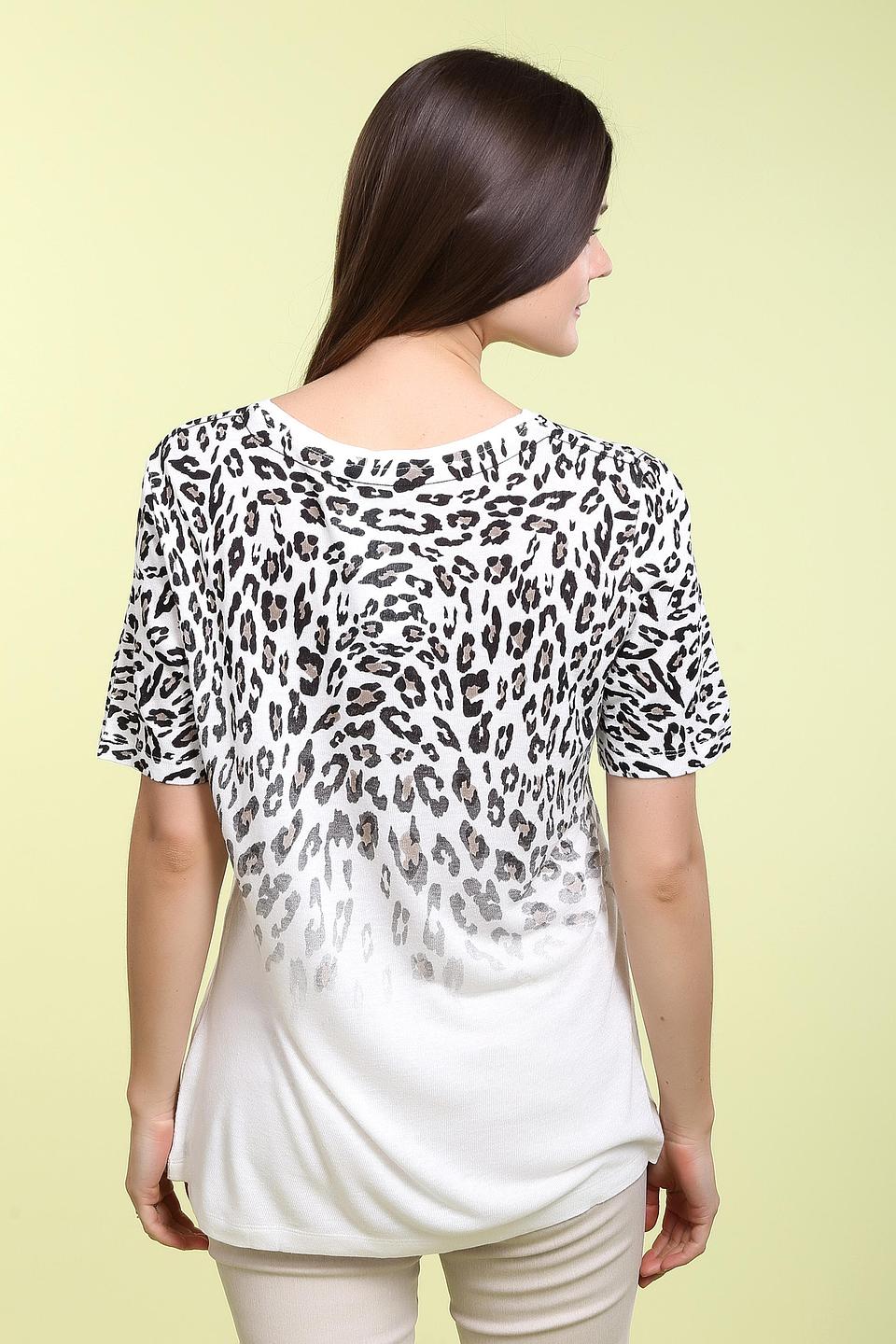 Футболка Via Appia с леопардовым принтом