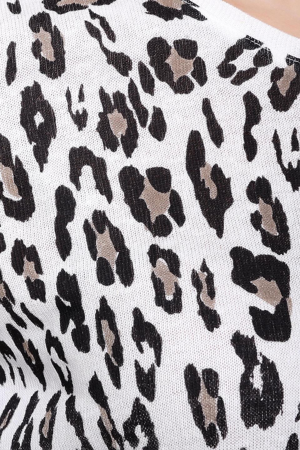 Футболка Via Appia с леопардовым принтом