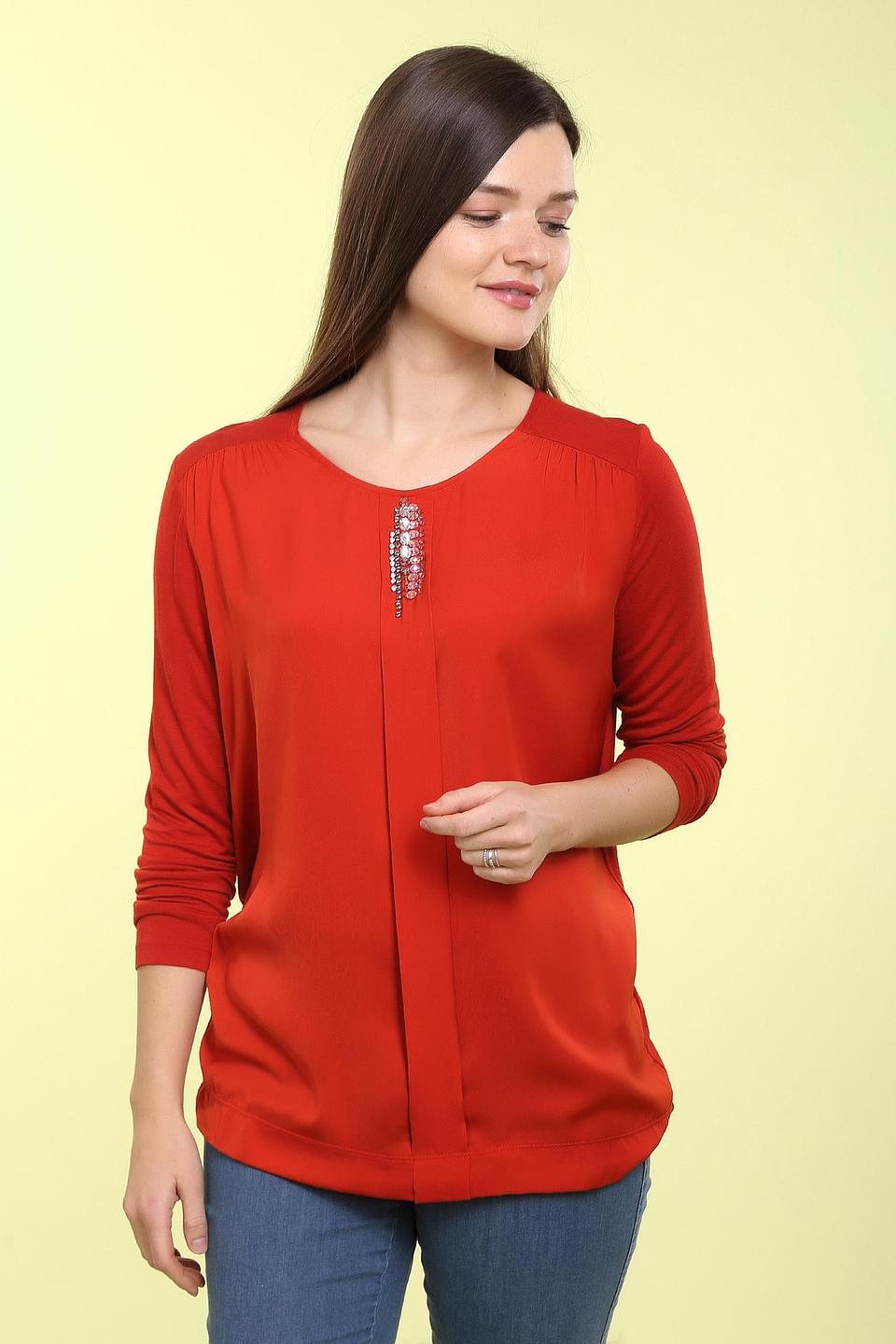 Блуза Betty Barclay красная с декором