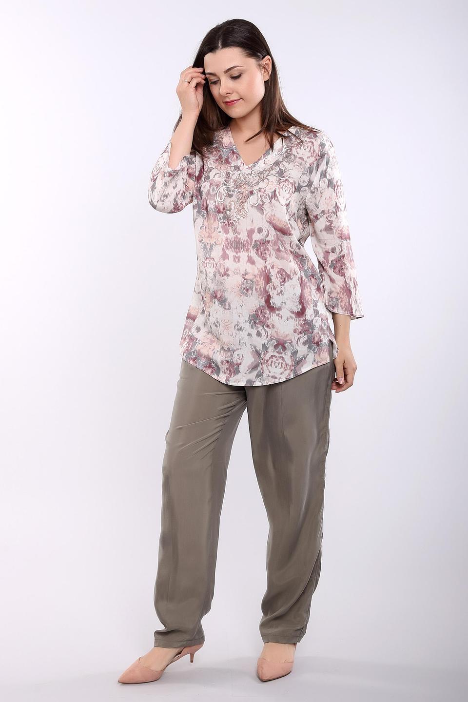 Блуза Betty Barclay с декором, бежевая