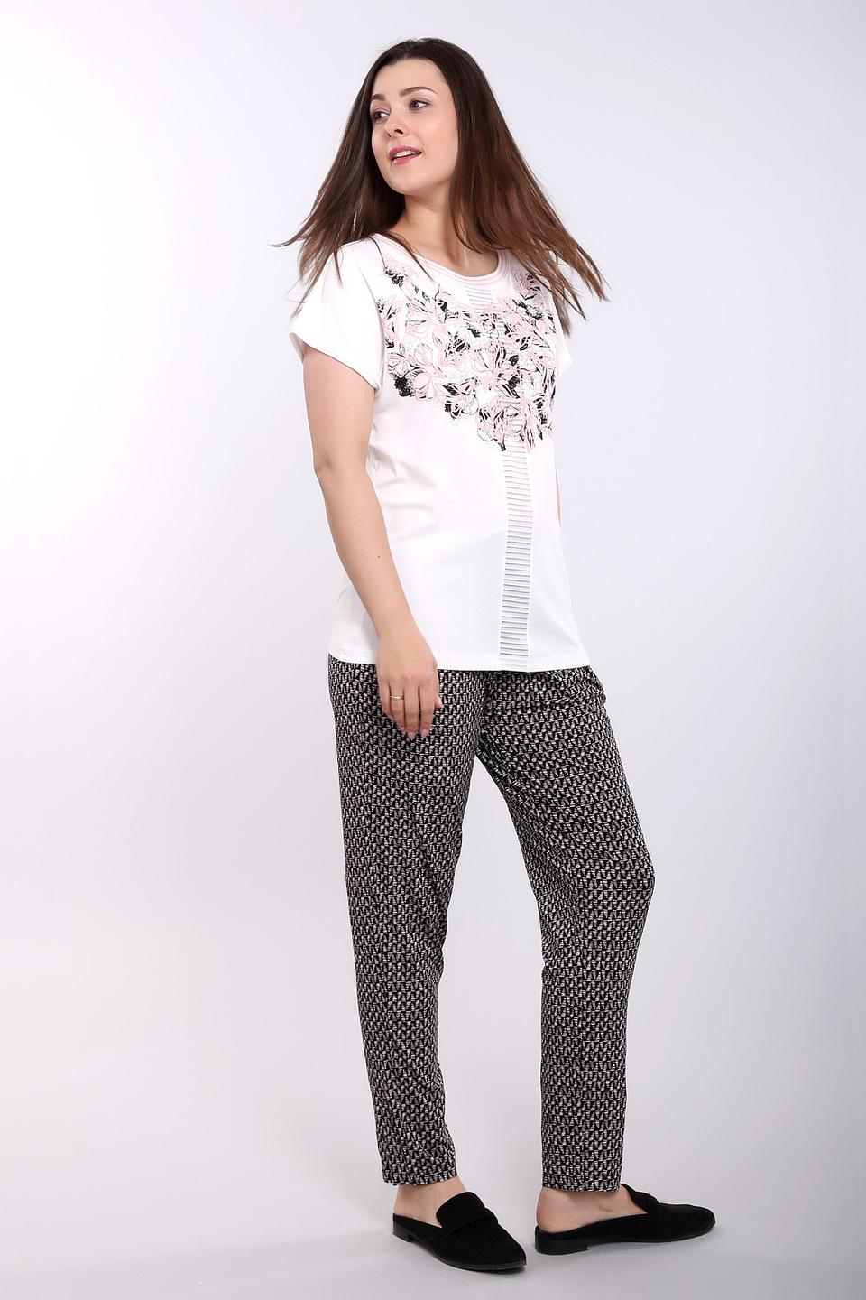 Брюки Via Appia с принтом