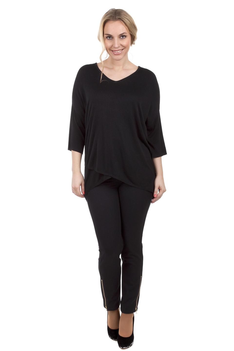 Пуловер Via Appia чёрный V-образный