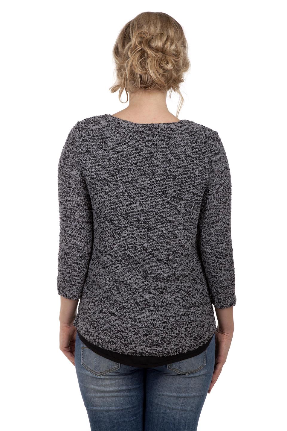 Пуловер Via Appia меланж с рукавом 3/4