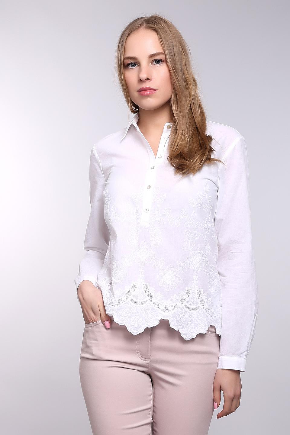 Блуза Gerry Weber с кружевом белый
