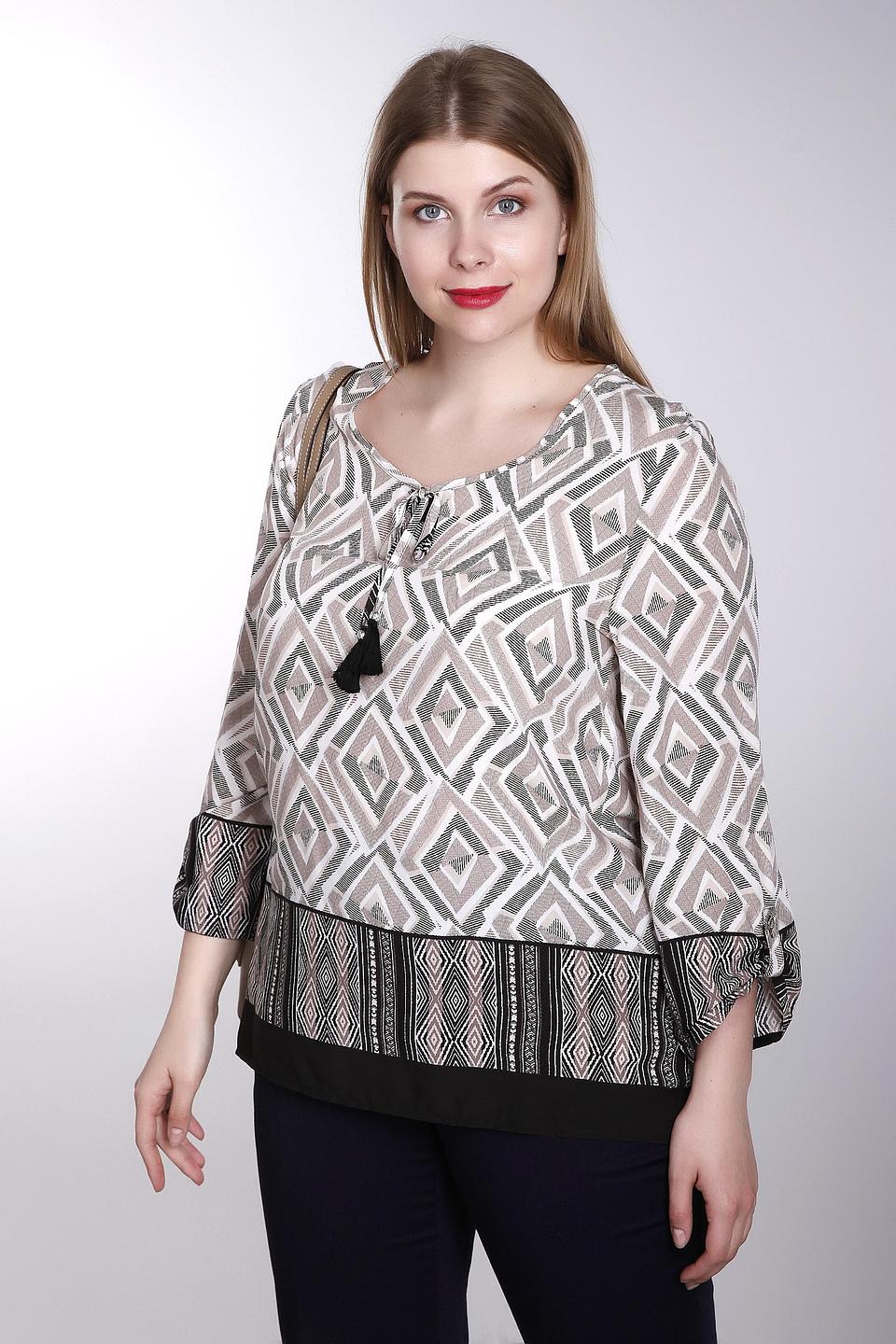 Блуза Lebek с геометрическим принтом