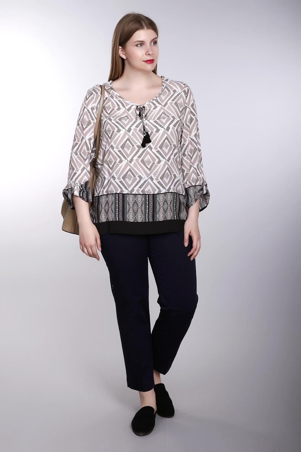 Блуза Lebek с геометрическим принтом