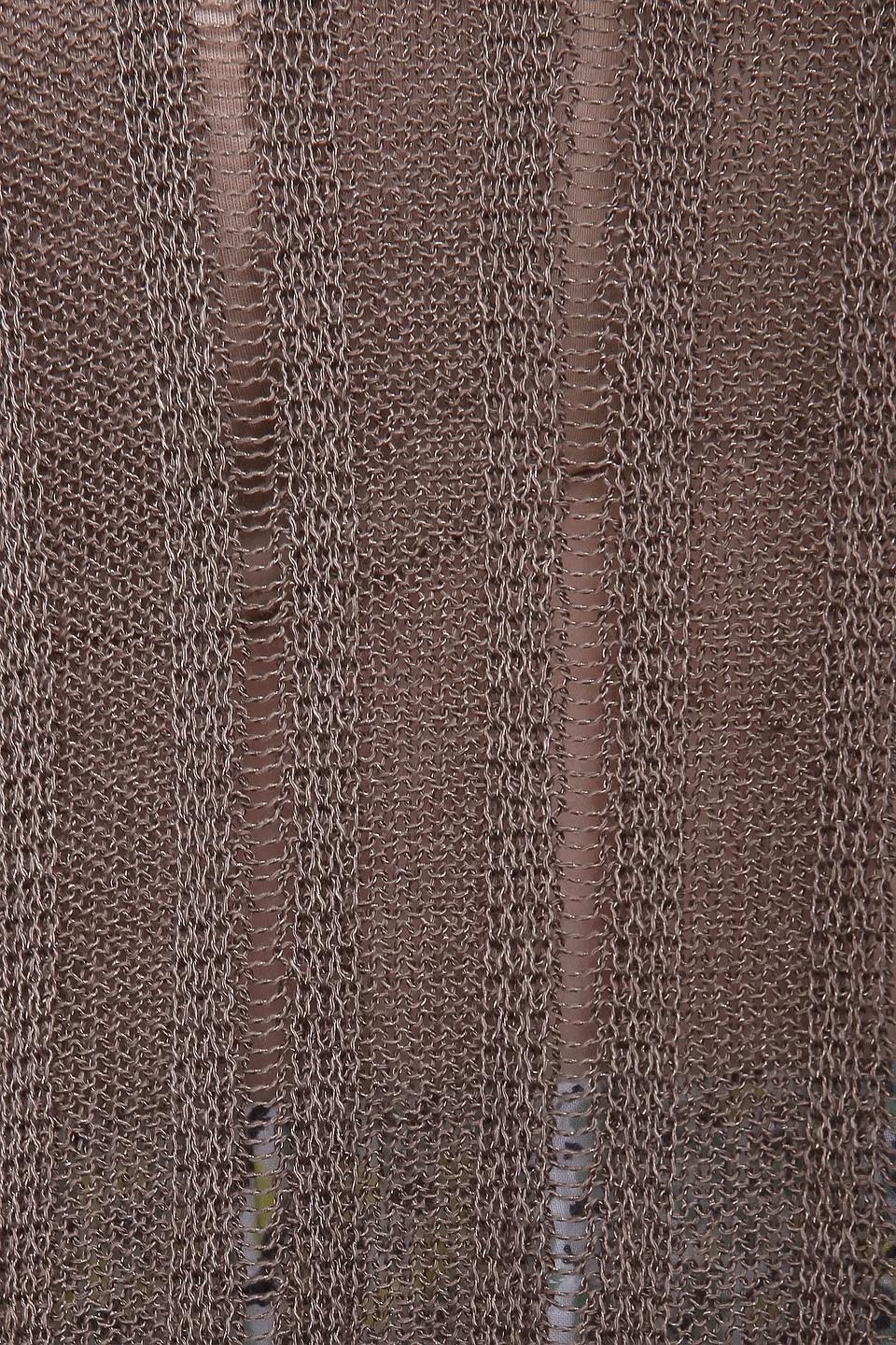 Пуловер Via Appia коричневый с V-образным вырезом