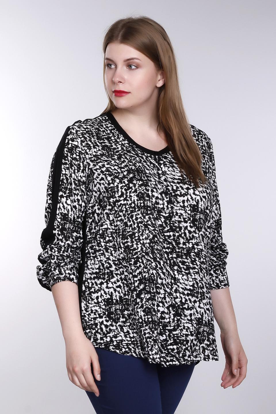 Блуза Samoon с принтом чёрно-белый