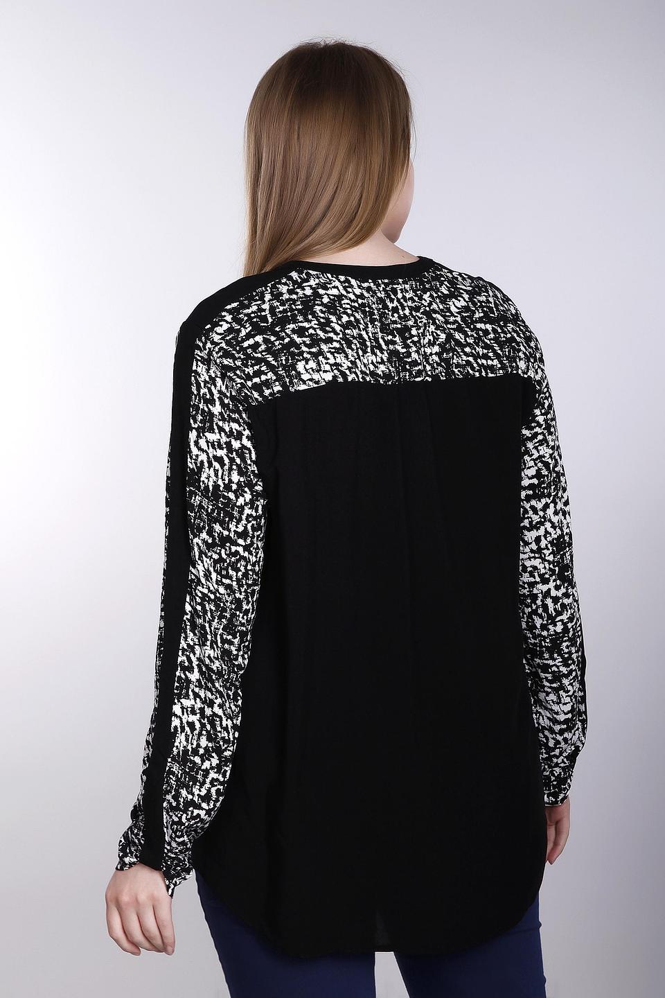 Блуза Samoon с принтом чёрно-белый