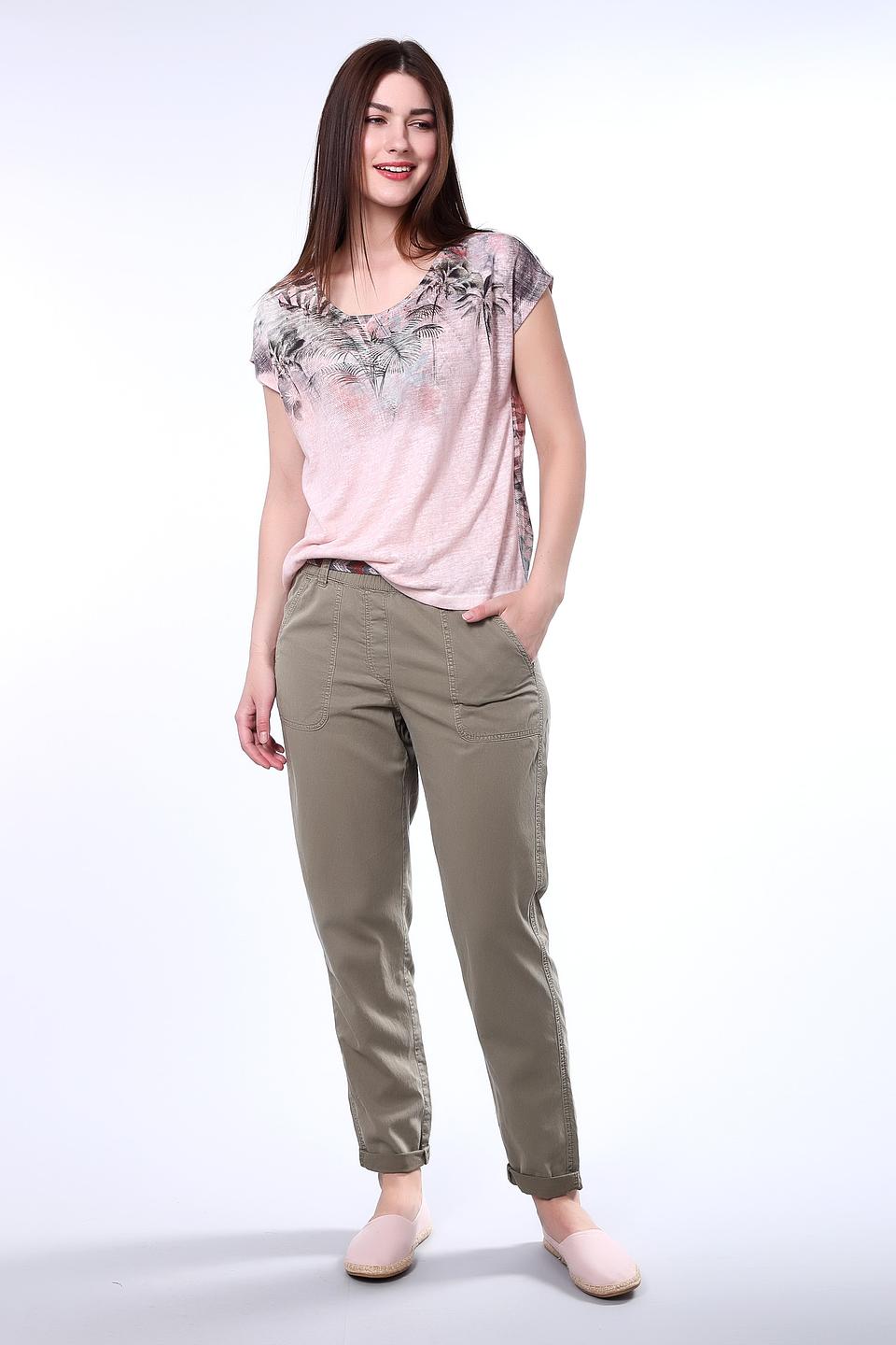 Брюки Taifun хаки с поясом