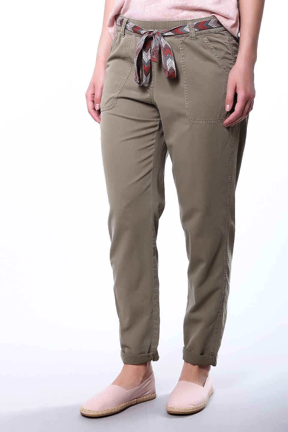 Брюки Taifun хаки с поясом