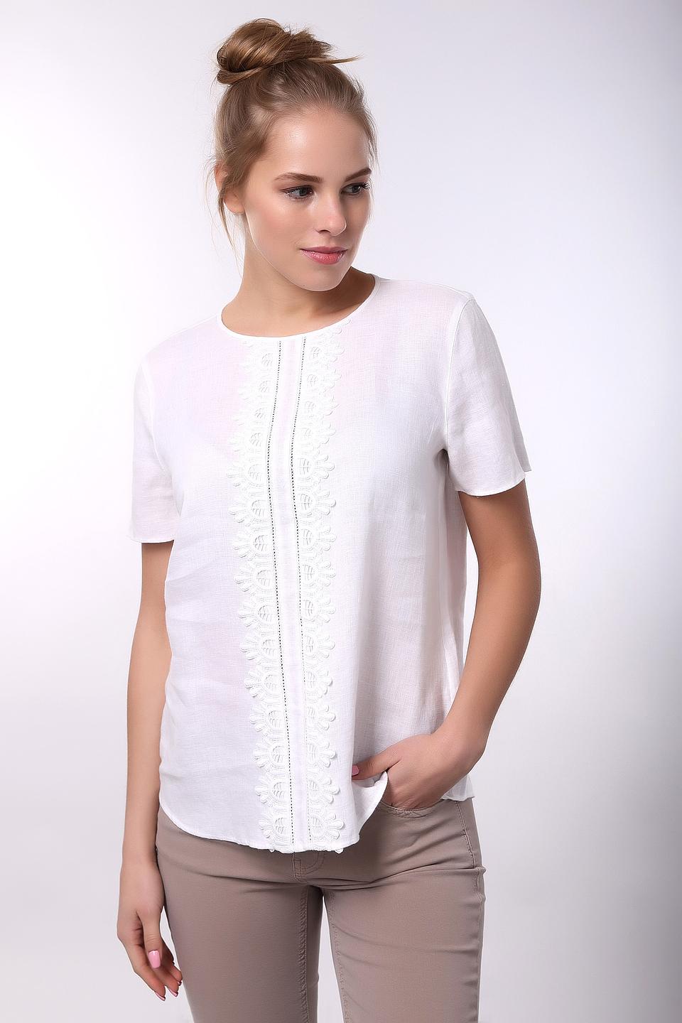 Блуза Gerry Weber с кружевом белый