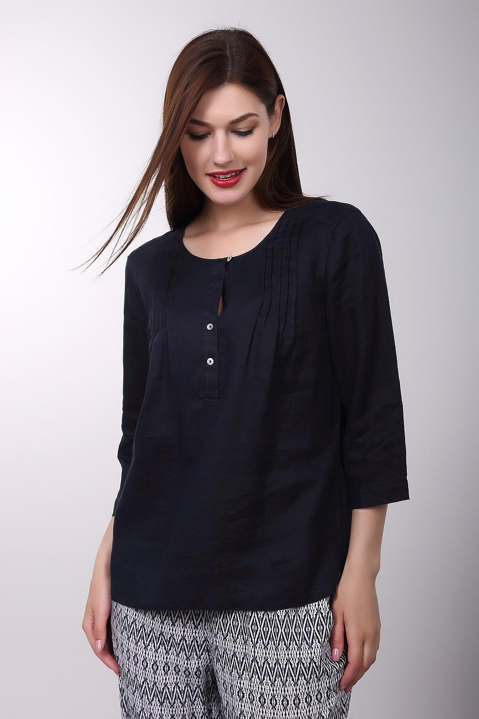Блуза Gerry Weber черная с вышивкой