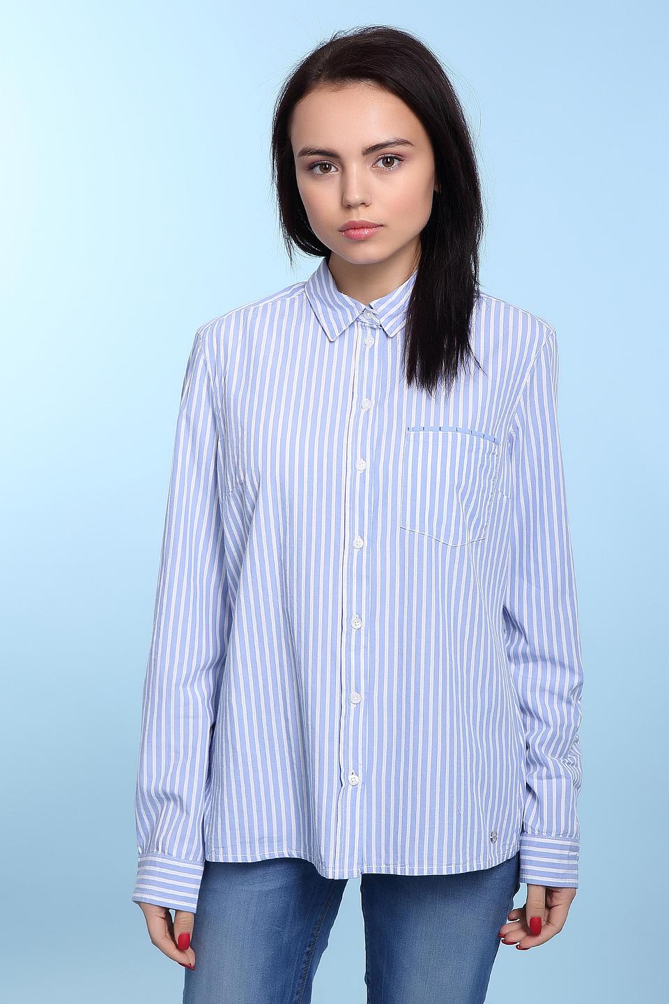 Рубашка s.Oliver в полоску голубую