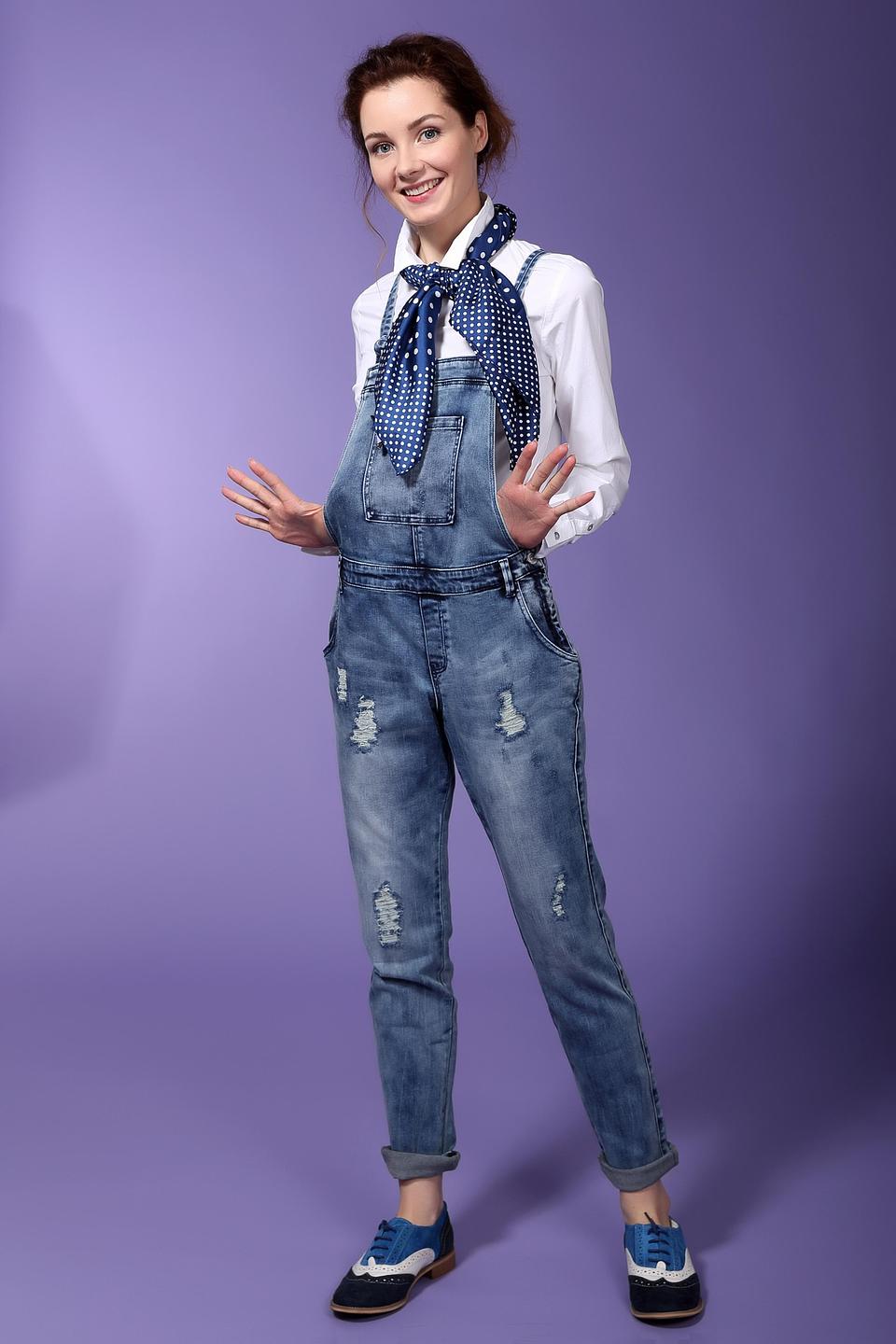 Комбинезон s.Oliver DENIM с рваностями