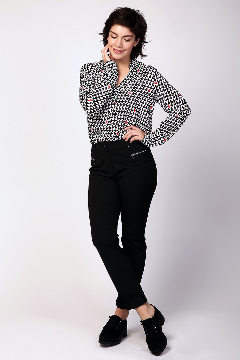 Чёрные брюки Gerry Weber с молниями