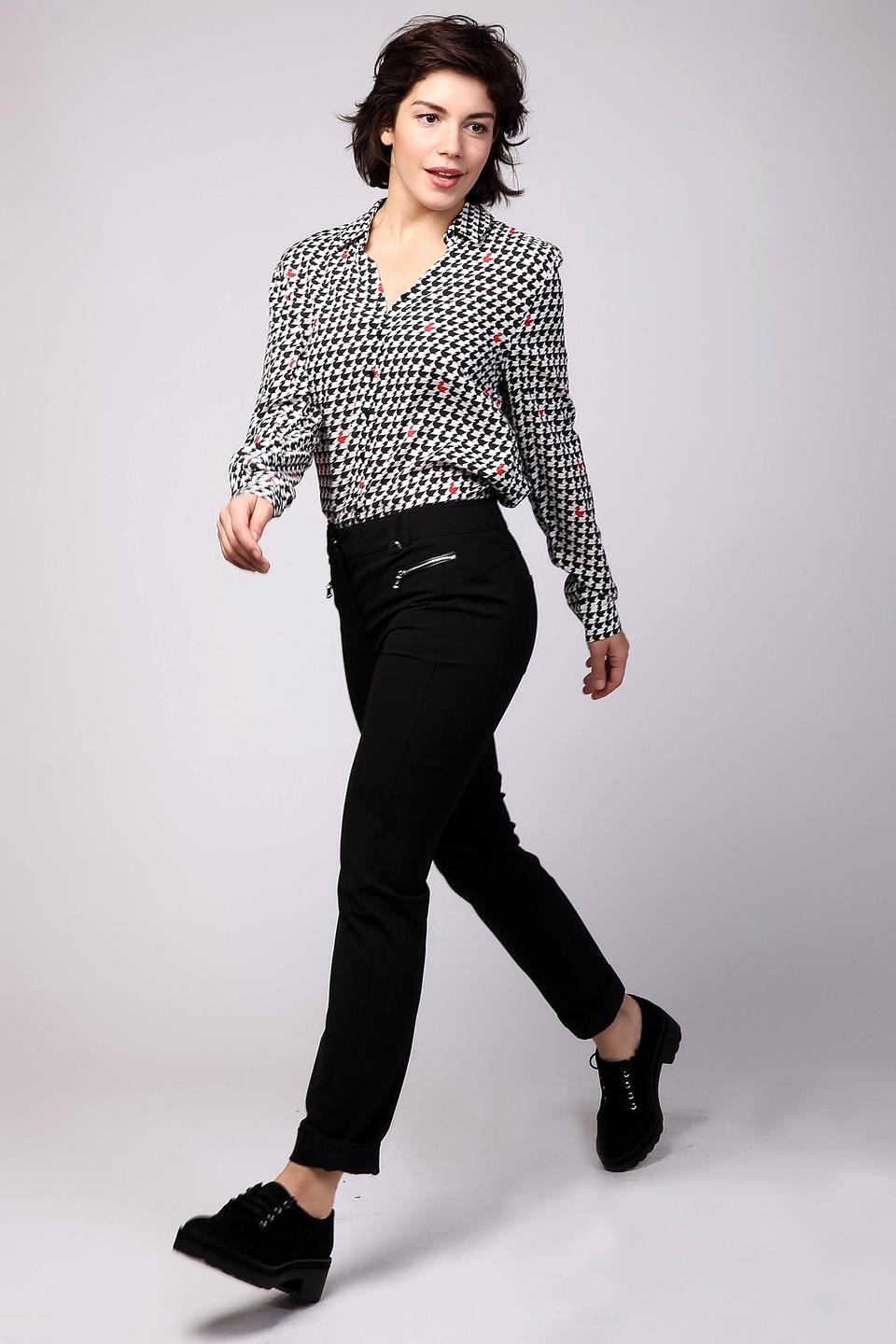 Чёрные брюки Gerry Weber с молниями