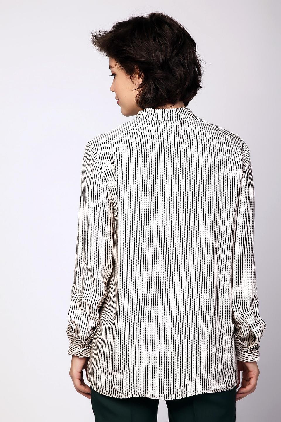 Блуза Oui в полоску с бантом