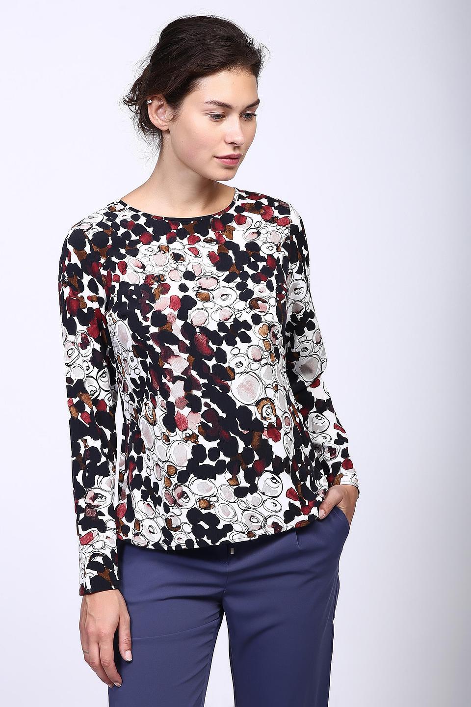 Блуза Just Valeri с абстрактным принтом