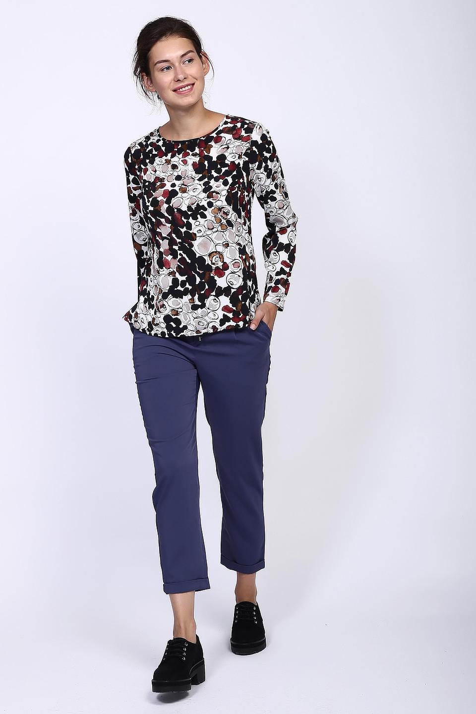 Блуза Just Valeri с абстрактным принтом