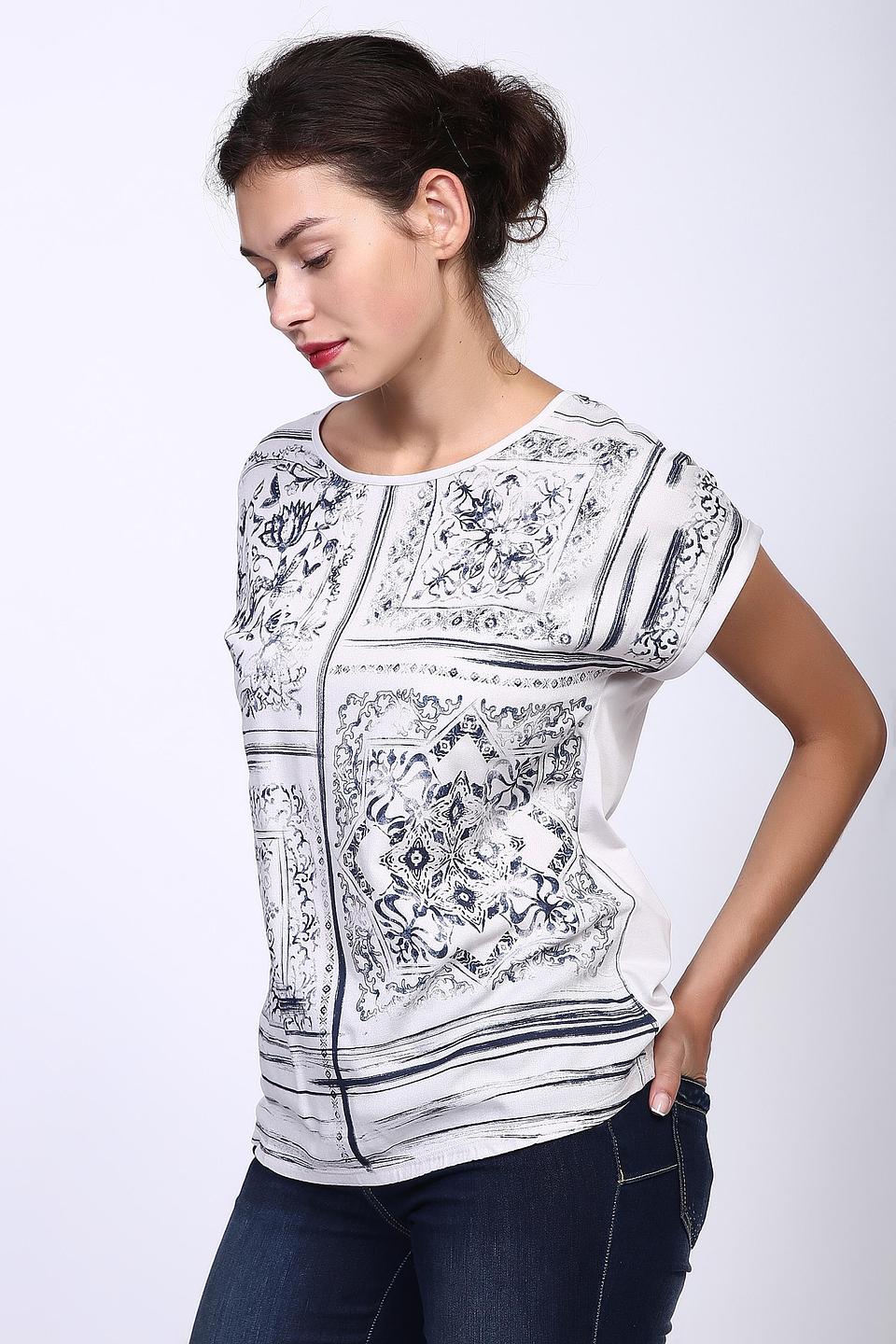 Блуза Betty Barclay с принтом в стиле ретро