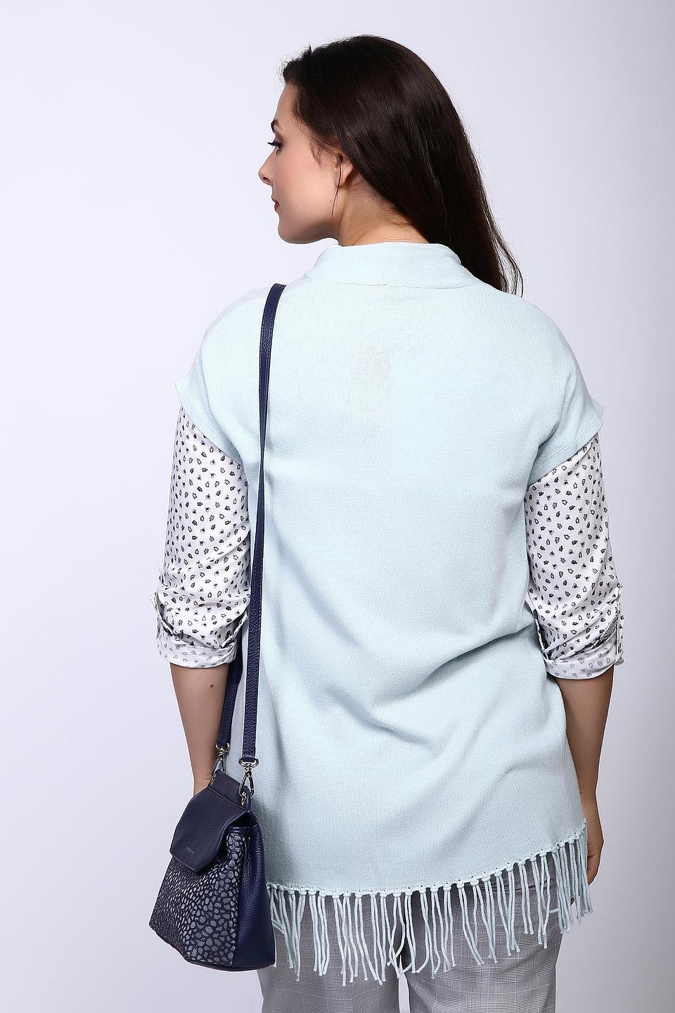 Жакет Gerry Weber светло-голубой с бахромой