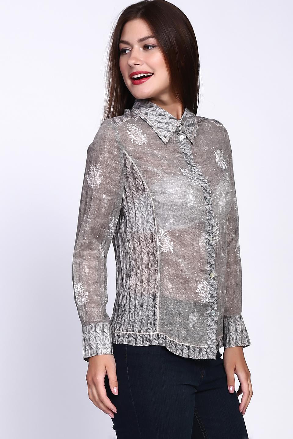 Блуза Lebek с цветочным принтом