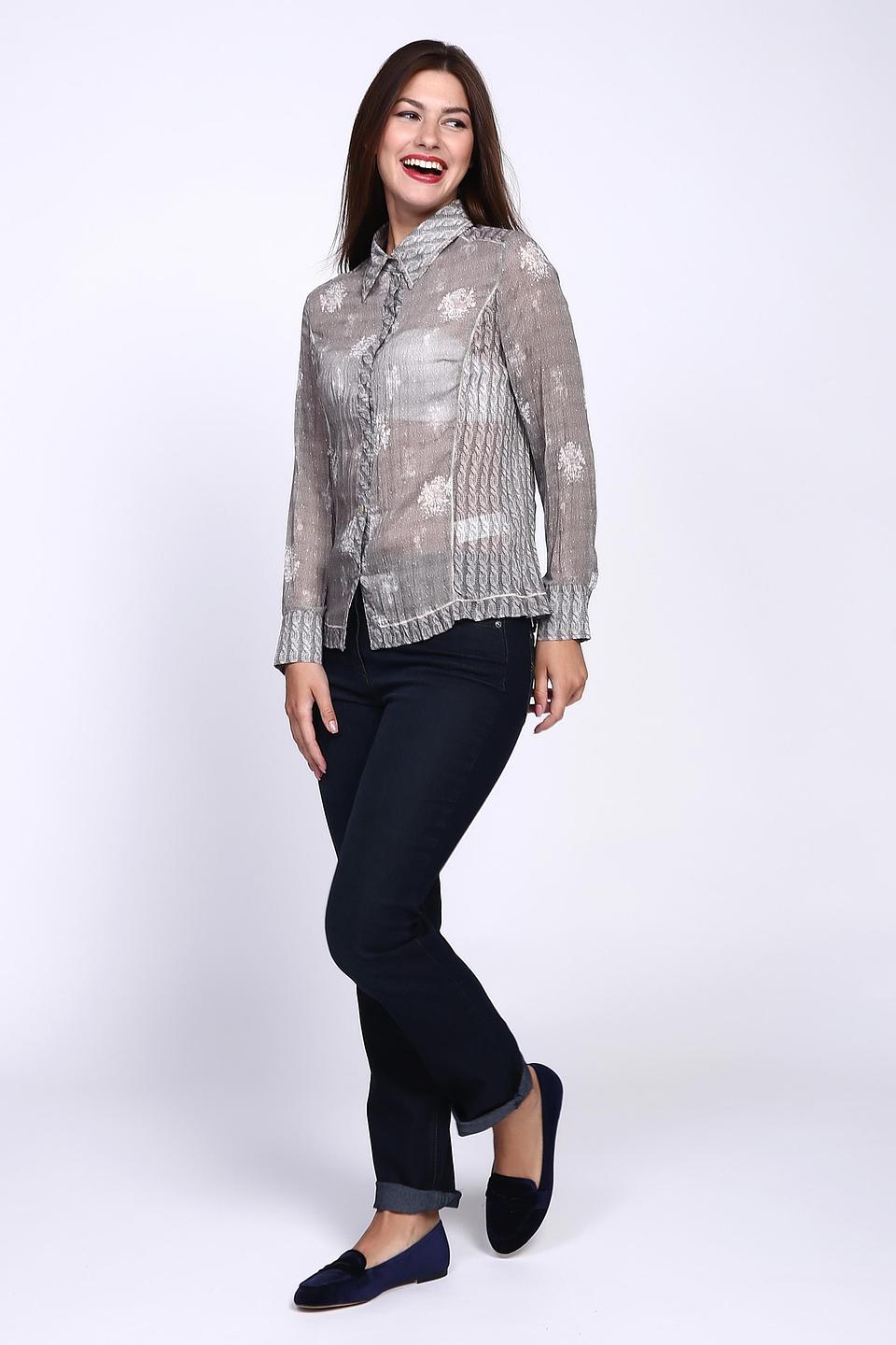 Блуза Lebek с цветочным принтом