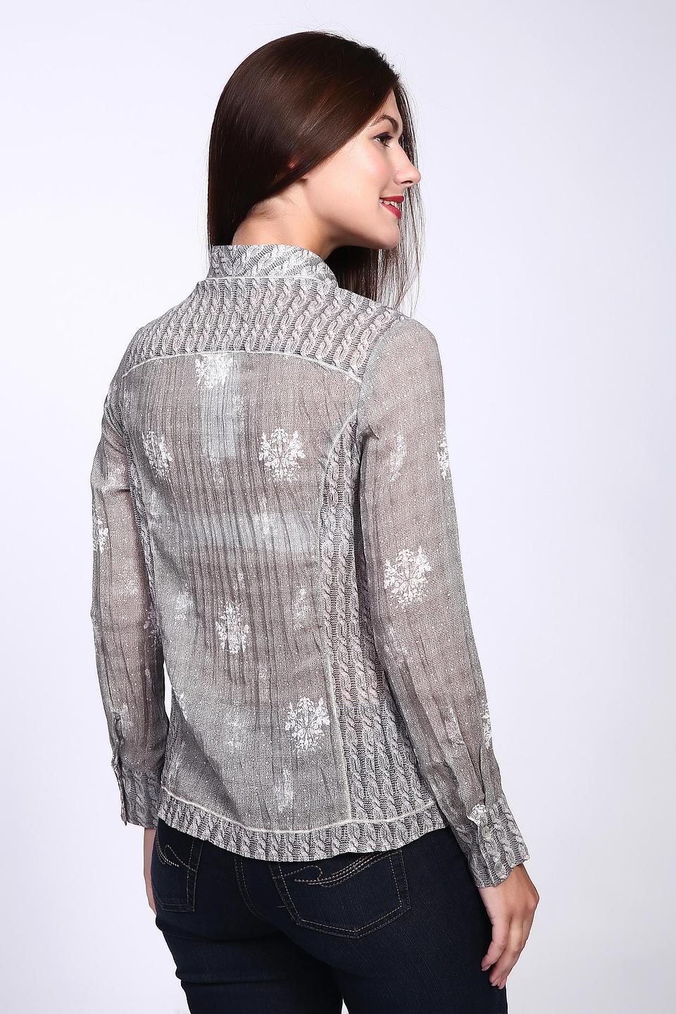 Блуза Lebek с цветочным принтом