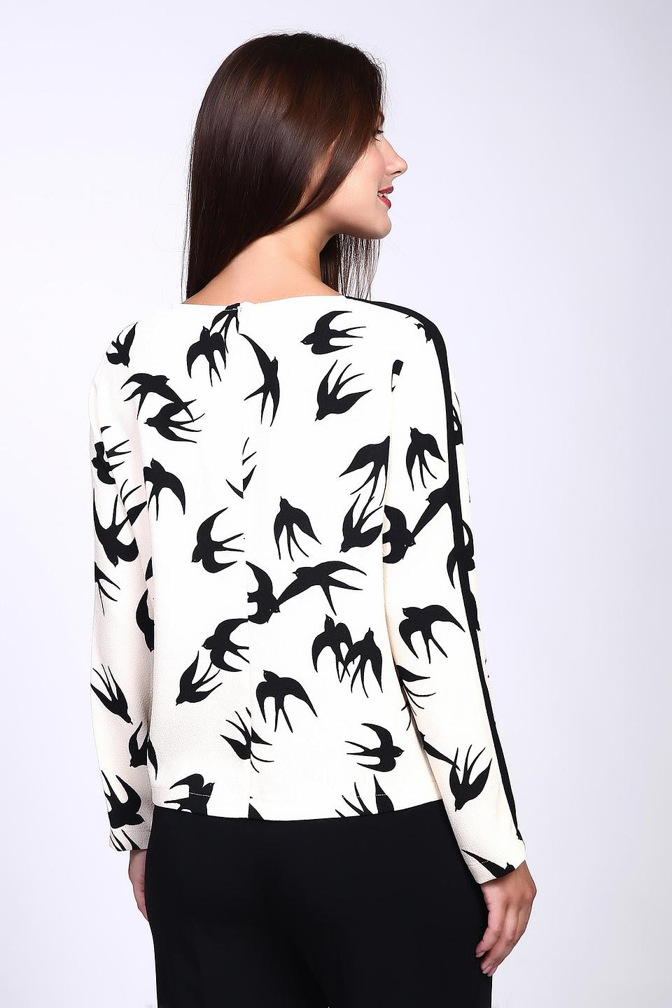 Блуза Cinque с принтом птиц
