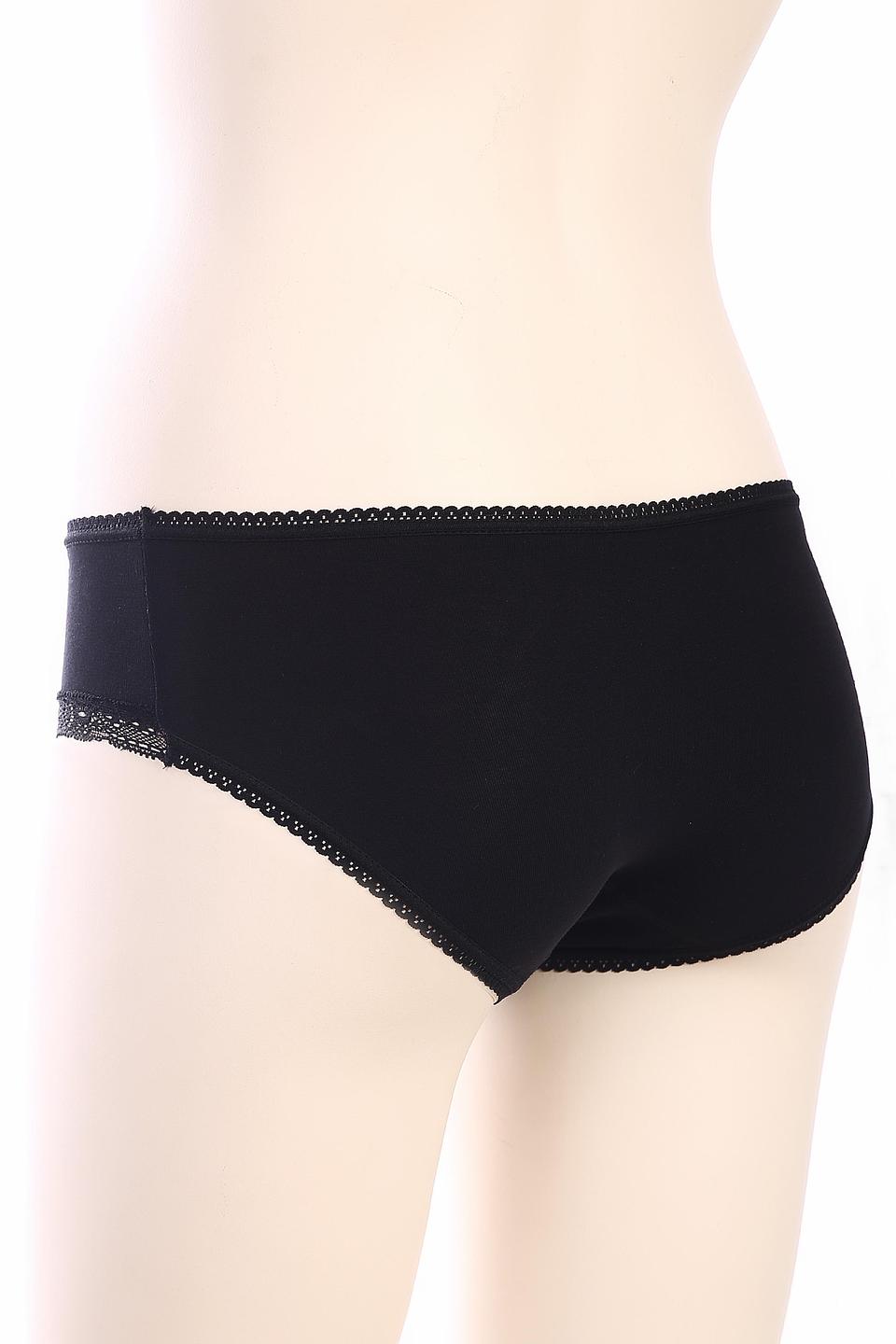 Трусы Intri чёрные с кружевом
