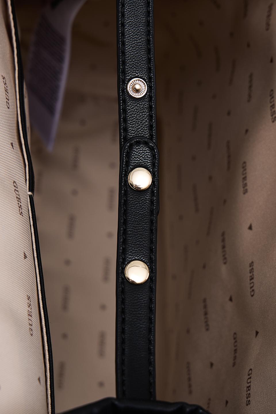 Сумка Guess жен. с тиснением чёрная