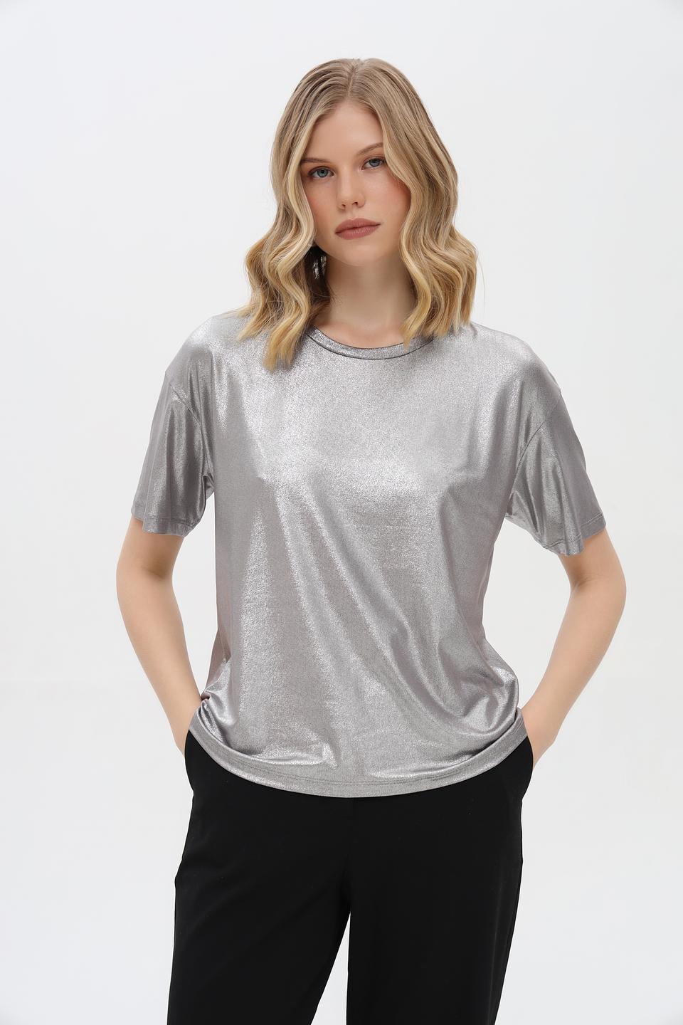 Футболка Penny Black серебристая